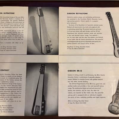 Gibson 1950's gibson hawaiian guitar catalogue 50's image 2
