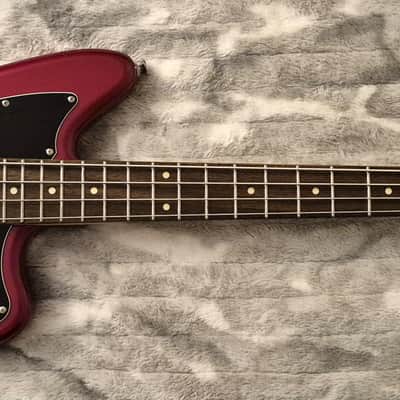 Squier Vintage Modified Jaguar Bass Special SS - 30" Short Scale - Candy Apple Red - 2018 - Black Headstock - 4-String - Fender Gig Bag image 8