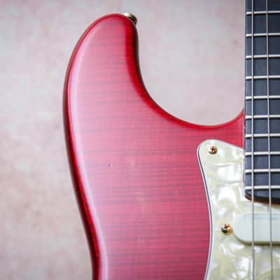 FENDER USA Custom Shop Stratocaster Plus Ultra Set-Neck *John Page "Cherry Red + Ebony" (1992)(Reserved) image 6