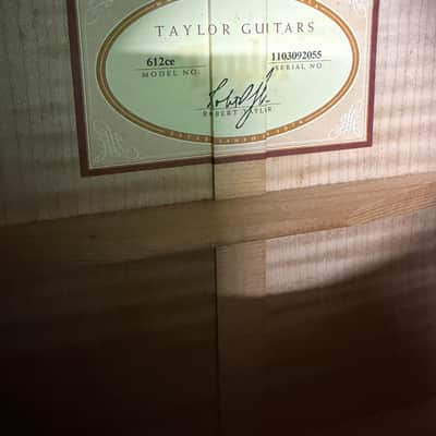 2012 Taylor 612ce Acoustic-Electric Guitar w/ Hard Case #2974 image 16