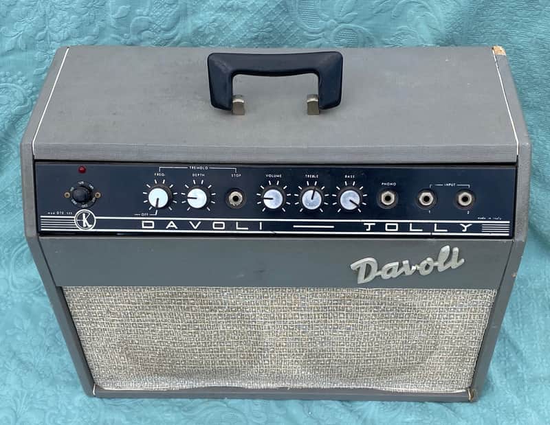 Davoli Jolly DTE 535 Petite 1965 - grey tolex - Made in Italy Tube Amp image 1