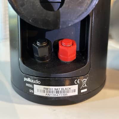 Polk RM 201 (pair) and RM101 (pair) mid-1990s - Black / aluminum construction image 6