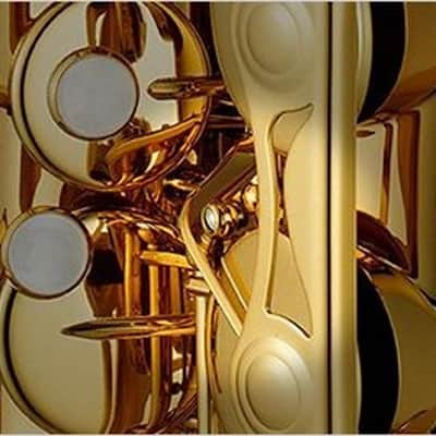 Yamaha YAS-280 Eb Alto Saxophone - Gold Lacquer - High F# & Front F Keys image 7