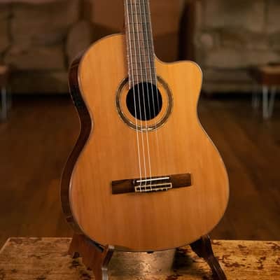Ortega RCE159MN Performer Series Solid Cedar Top Mahogany Neck Cutaway Nylon 6-String Classical Acoustic-Electric Guitar w/Gig Bag image 14