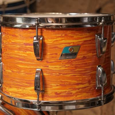 Ludwig 13/16/22/5x14" Super Classic Drum Set - 1970s Mod Orange image 3