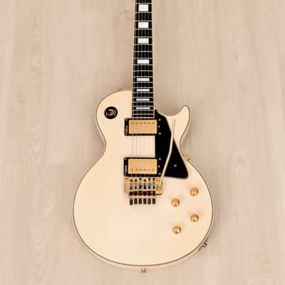 1989 Burny LC-100YS Yasu Signature Vintage Guitar Snow White w/ Tremolo & Case, Japan Fernandes image 2