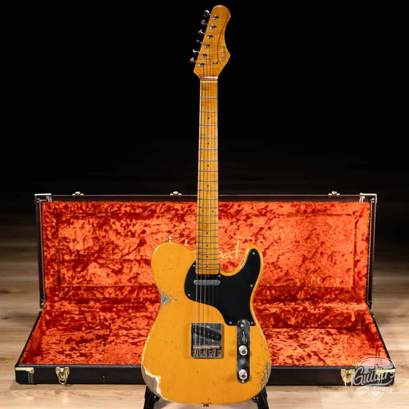 Shabat Lion Standard 1pc Swamp Ash w/ Lollar Vintage T’s – Dark Butterscotch image 1