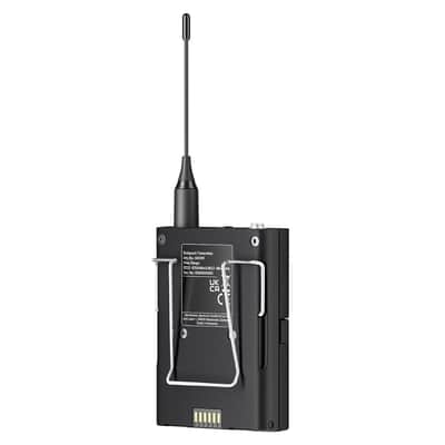 Sennheiser EW-DX-EM-4-D-SK-K EW-DX Dante Quad Channel Wireless Bundle with 4 3.5mm Bodypack Transmitters, 4 batteries, 2 chargers in Q1 Band image 4