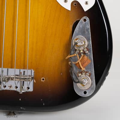 1957 Fender Precision Bass with Maple Fretboard Sunburst image 13