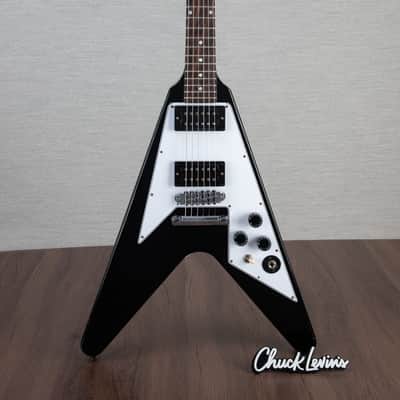 Gibson Custom Shop Kirk Hammet 1979 Flying V Electric Guitar - Ebony - #KH046 image 1