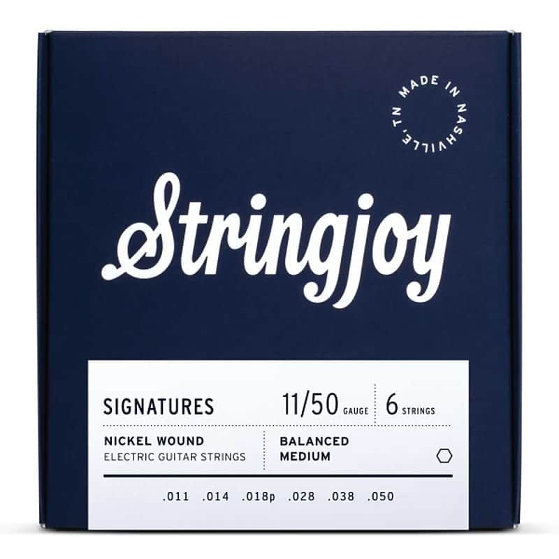 Stringjoy Signatures | Balanced Medium Gauge (11-50) Nickel Wound Electric Guitar Strings image 1