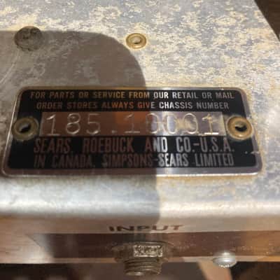 Silvertone Model 1430 3-Watt 1x6 Guitar Combo 1950s - Brown with Light Grille image 9