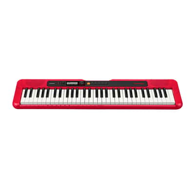 Casio Casiotone CT-S200 61-Key Portable Keyboard (Red) with Stand and Bench image 7