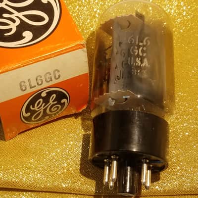 G.E Pair (2) 6L6GC tNOS AT1000 TESTED Vacuum Tubes Matched pair 6L6 Beam Power Tetrode 1959-1975 image 1