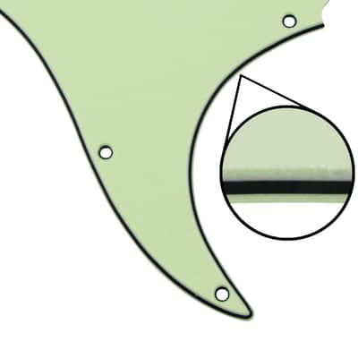 11 Holes HSS Pickguard ST Style Guitar Pickguard Pickguard Scratchplate with Screws,3Ply Mint Green image 4