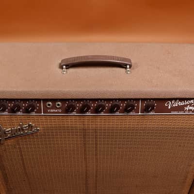 1962 Fender Vibrasonic Amp 6G13-A - Brownface image 5