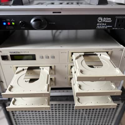 TASCAM CD-D1x4 Professional CD Duplicator w/ Gator Rack Case & Atlas Power Conditioner image 3