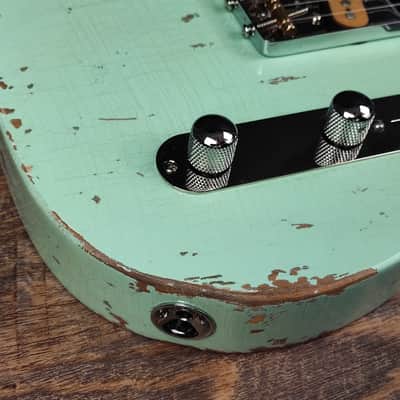 MyDream Partcaster Custom Built - Water Green Semi Relic Dreamsongs image 7