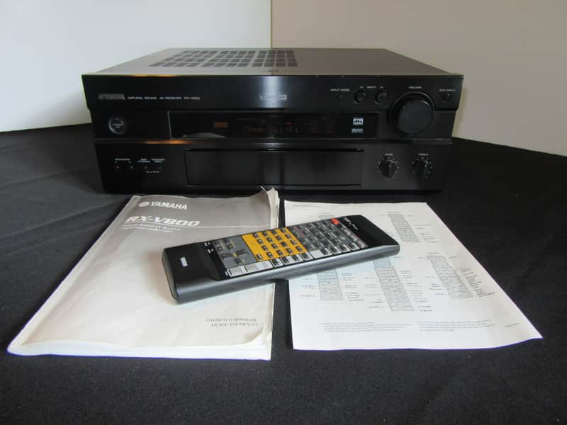 Vintage Yamaha RX-V800 music system Remote and instructions 100W per channel image 1