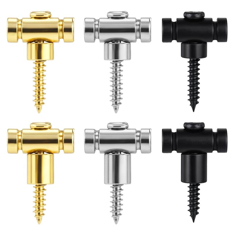 6 PCS Guitar String Tree, Guitar Roller String Retainers, Metal String Trees for Electric Guitar, Roller String Trees for Guitar, Guitar String Retainers, Roller String Guide Replacement image 1