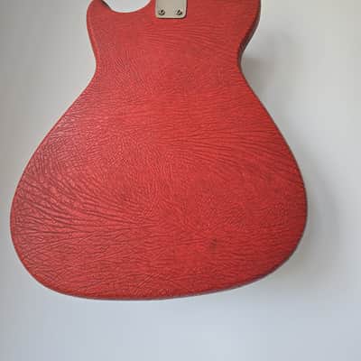 Vintage 1960s Klira Triumphator Electric Guitar - Red Vinyl - Fully Serviced - Pro Setup 1.9mm image 11