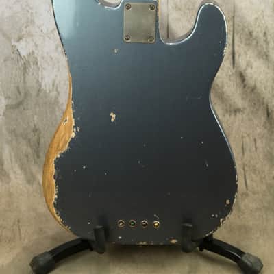 Alnus Bass luthier Made '51 P Bass - Aged Charcoal Frost Metallic image 14