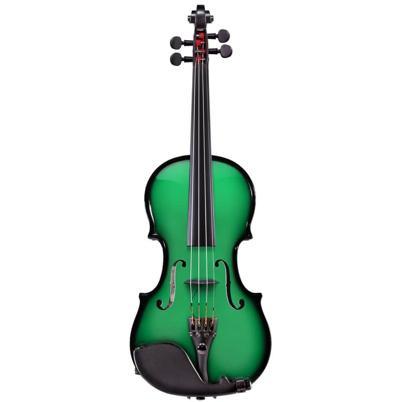 Glasser AEX Carbon Composite Acoustic Electric 4-String Violin 4/4 size 2020s Green image 1