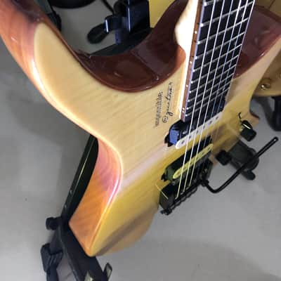 Impossible@guitar™ בְּצַלְאֵhל™ Drop Top Natural Flame + GhostFire Bullet 3.0 padded Super Thick GigBag - Safe Shipping image 10