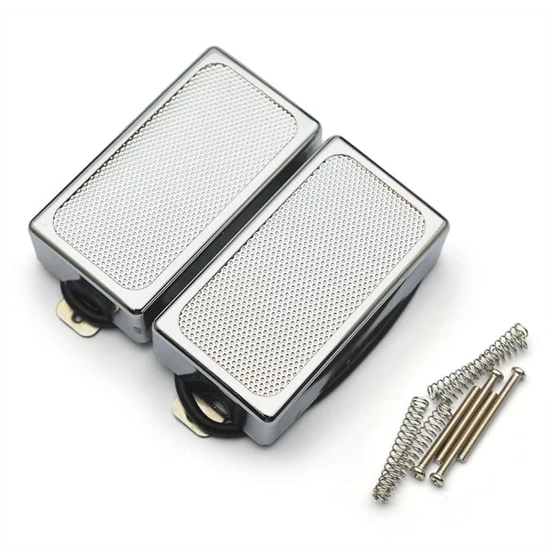 Chrome Alnico 5 LP SG Style Guitar Neck Bridge Humbucker Pickups image 1