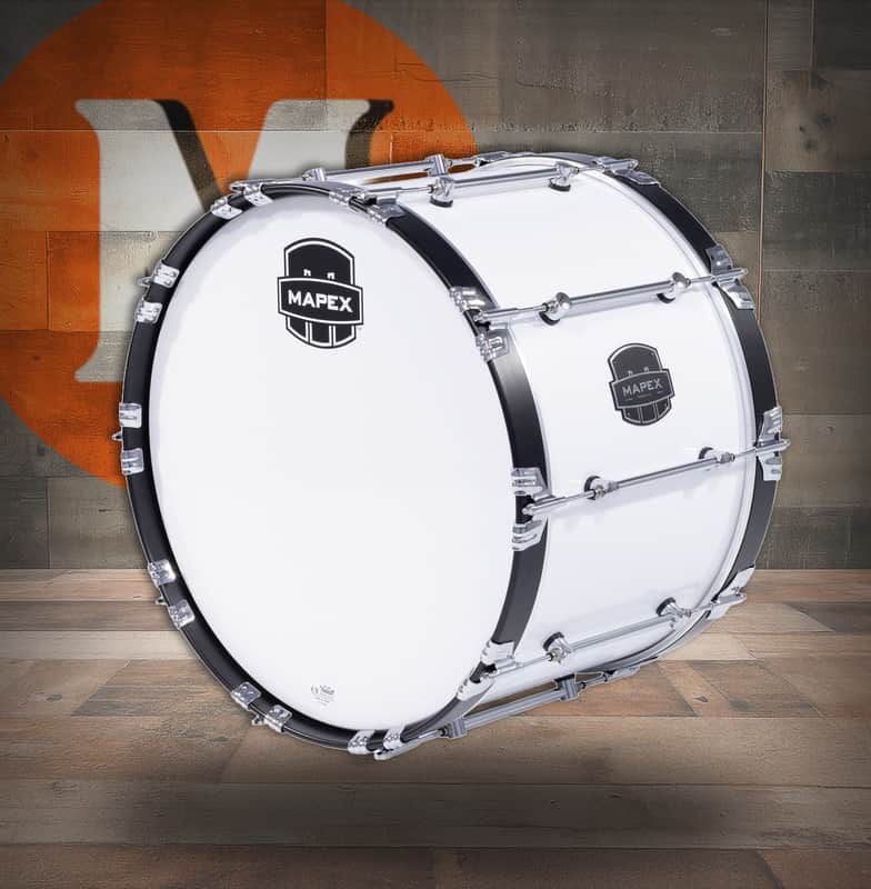 Mapex 22 In. Quantum Mark II Bass Drum Gloss White (QCMB2214-SW-CC) image 1