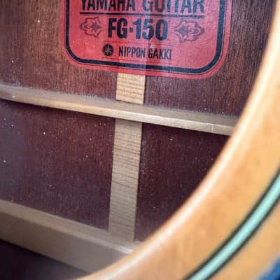 Vintage Yamaha FG-150 Red Label Acoustic Guitar – Made in Japan image 12