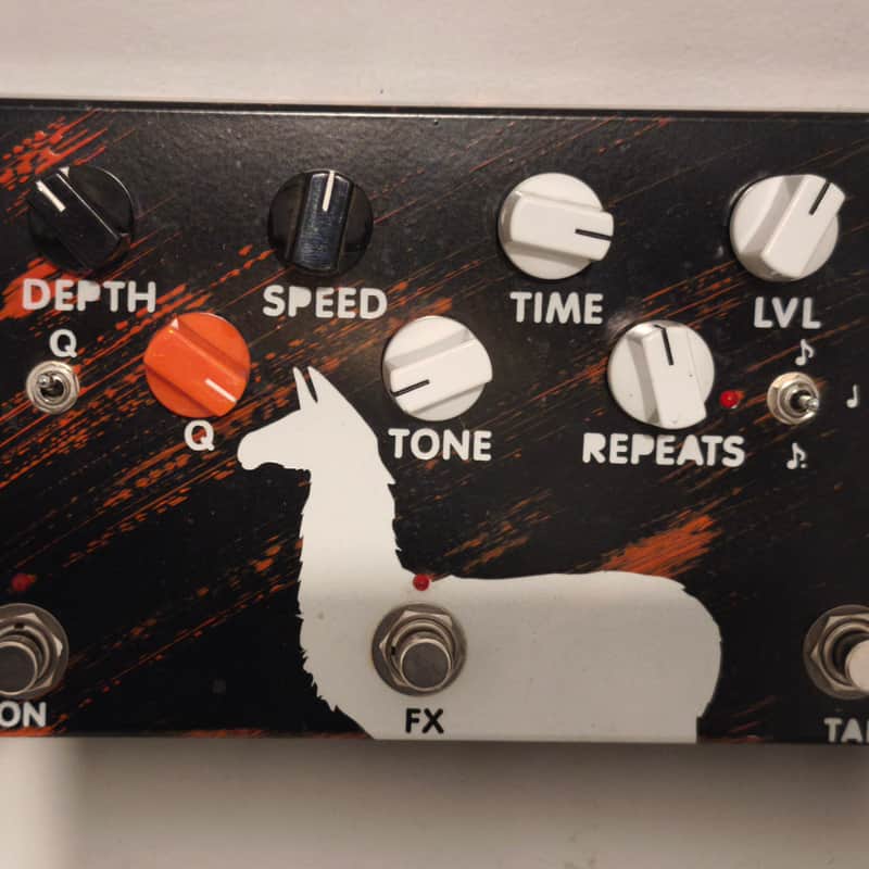 2010s JAM Pedals Delay Llama Supreme Hand Painted