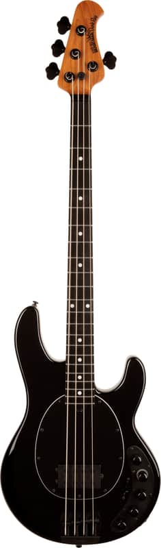 Music Man USA Stingray DarkRay Bass Obsidian Black, Roasted Maple/Ebony image 1