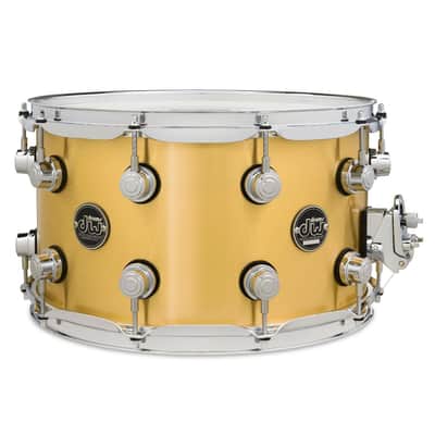 DW Performance Polished Brass Snare Drum 14x8 image 1