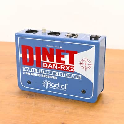 Radial Engineering DiNET DAN-RX2 2-Ch. Dante Network Receiver (NO PSU) CG01XU4 image 1