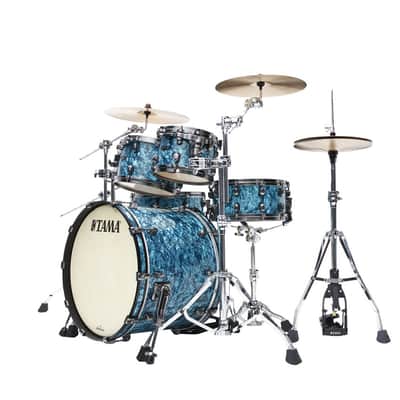 Tama Starclassic Maple 4-piece shell pack with 22" bass drum, Smoked Black Nickel Shell Hardware image 7