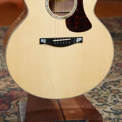 (Used) Eastman AC630-BD Engelmann Spruce/Flamed Maple Blonde Jumbo Acoustic Guitar #7984 image 8