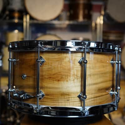 Craviotto Private Reserve Curly Ambrosia Maple Snare Drum - 14x7- 2016 New Old Stock! image 5