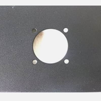 LASE 2U Space Black Heavy Rack Panel w/ 4 Large "G" SpeakOn Cut Outs for NL8 or NL4 image 3