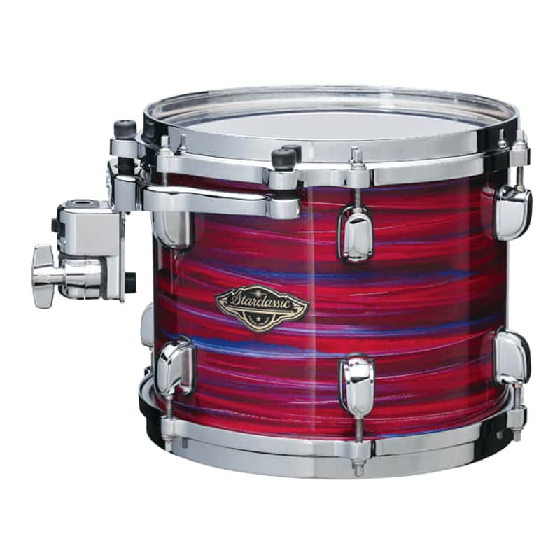 Tama WBST10R-LPO Starclassic Walnut/Birch 10x7" Rack Tom - Lacquer Phantasm Oyster image 1