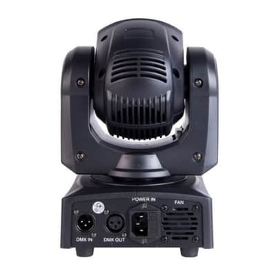 ColorKey Mover Halo Beam QUAD MKII Moving Head Fixture with 40W RGBW LED Beam, 12x 5050 RGB SMD LED Halo, and DMX Control (Black) image 4