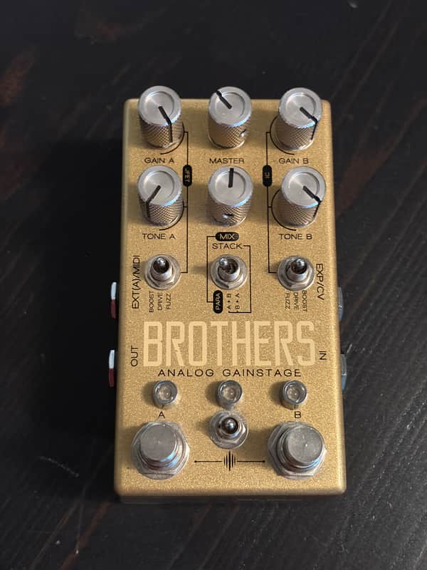 Chase Bliss Audio Brothers Analog Gain Stage 2017 - 2018 - Gold image 1