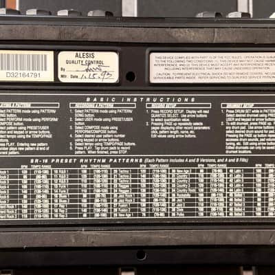 Alesis SR-16 16-Bit Stereo Drum Machine (1992) image 4