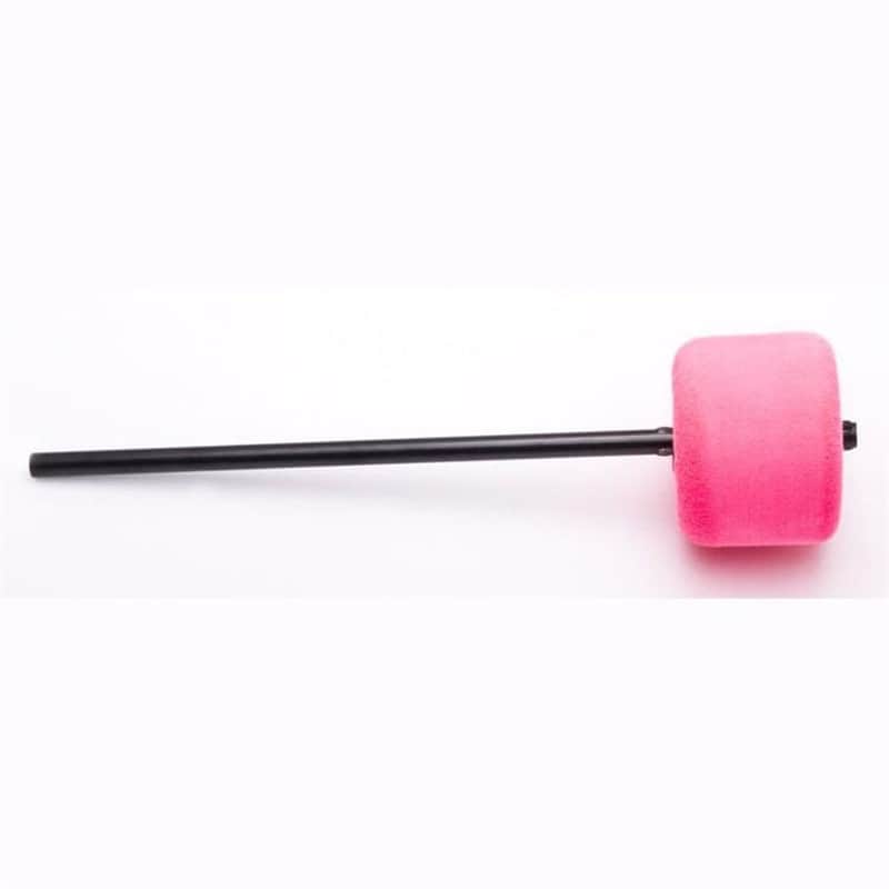 Danmar Pink Felt Bass Drum Beater, Black Shaft image 1