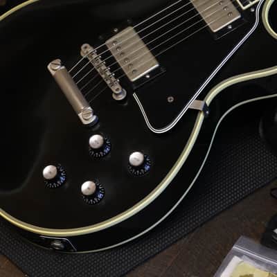 2000 Gibson Custom Shop 68 Authentic Les Paul Custom Electric Guitar Black Ebony w/ Nickel Hardware + OHSC image 6