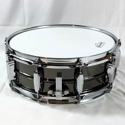 Open Box/Display Model Ludwig LB416 Black Beauty 5" x 14" 10-Lug Brass Snare Drum - Black Nickel-Plated image 3
