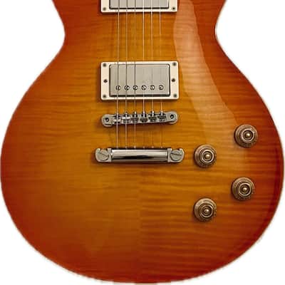 Edwards E-LP-S Les Paul Flamed Maple Top w/Upgrades and Gibson Case 2021 - Cherry Sunburst image 2