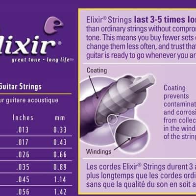 Elixir Polyweb 80/20 Bronze Medium .013-.056 image 2