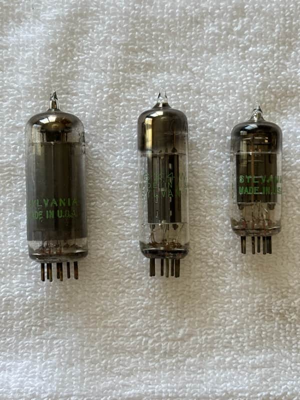 Lot Of (43) Sylvania Vacuum Tubes Circa-Late 1950s-Glass image 1