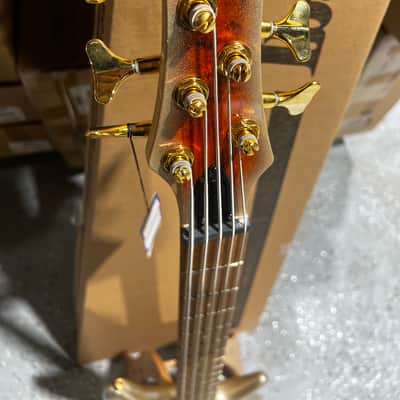 Ibanez SR Standard 5-string Electric Bass - Mars Gold Metallic Burst image 4